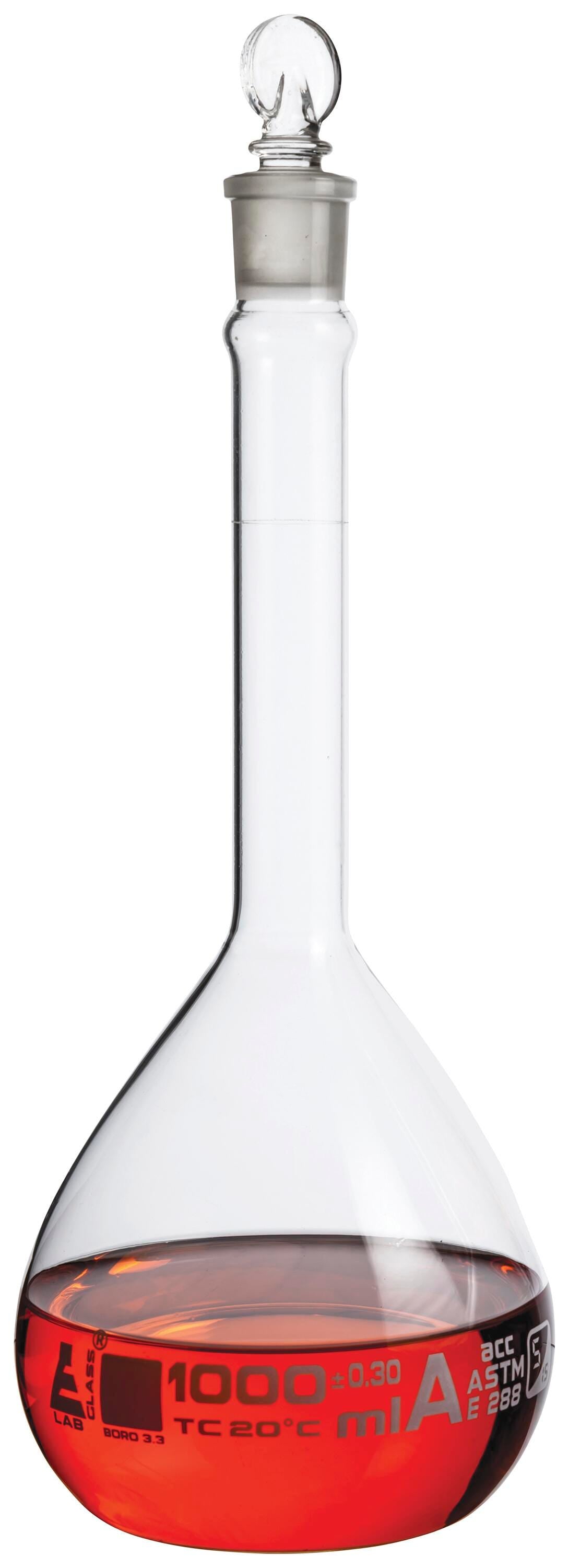 FLASK VOLUMETRIC ASTM 1000MLWHITE GRAD