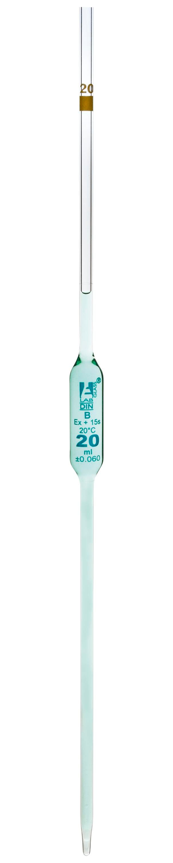 PIPETTE BULB FORM GLASS CLASS B 20ML