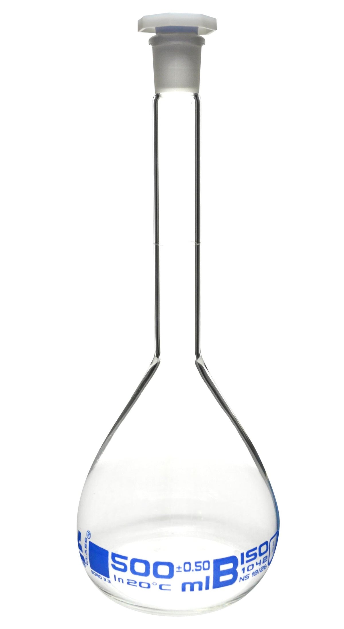 FLASK VOLUMETRIC GLASS CLASS B 500ML
