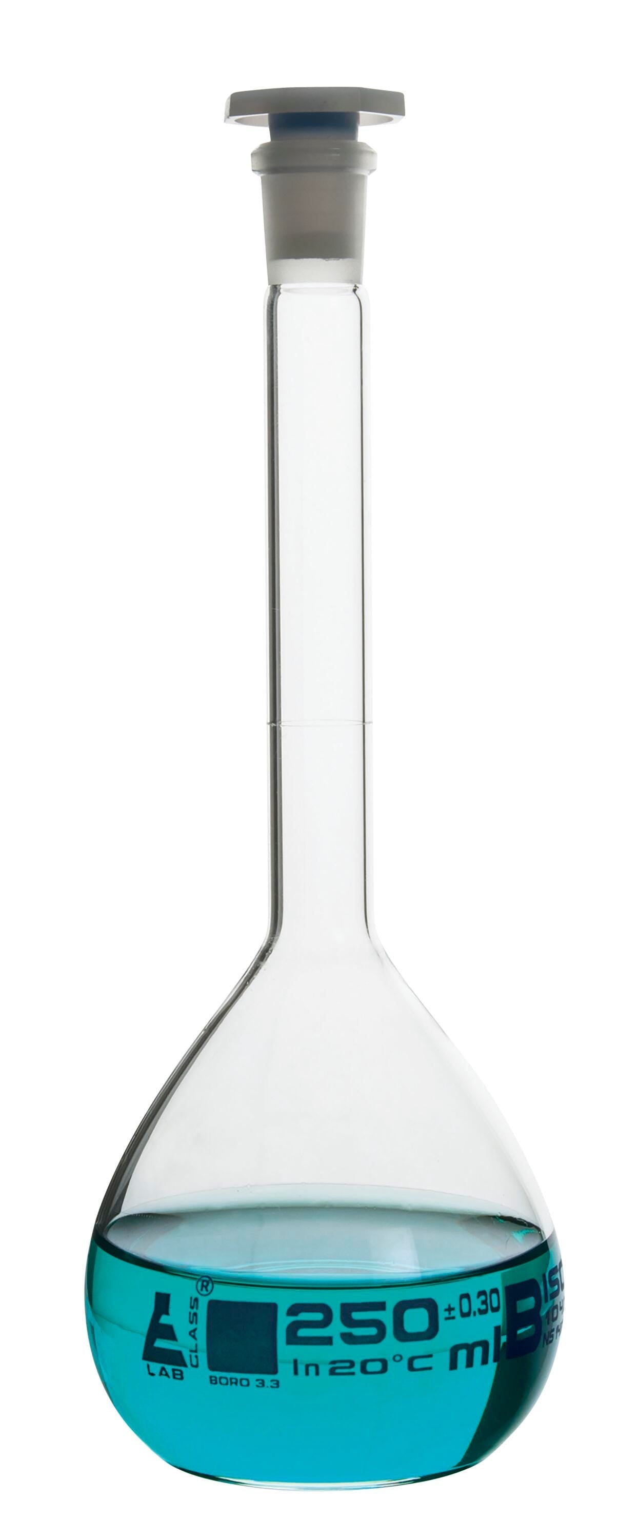 FLASK VOLUMETRIC GLASS CLASS B 250ML