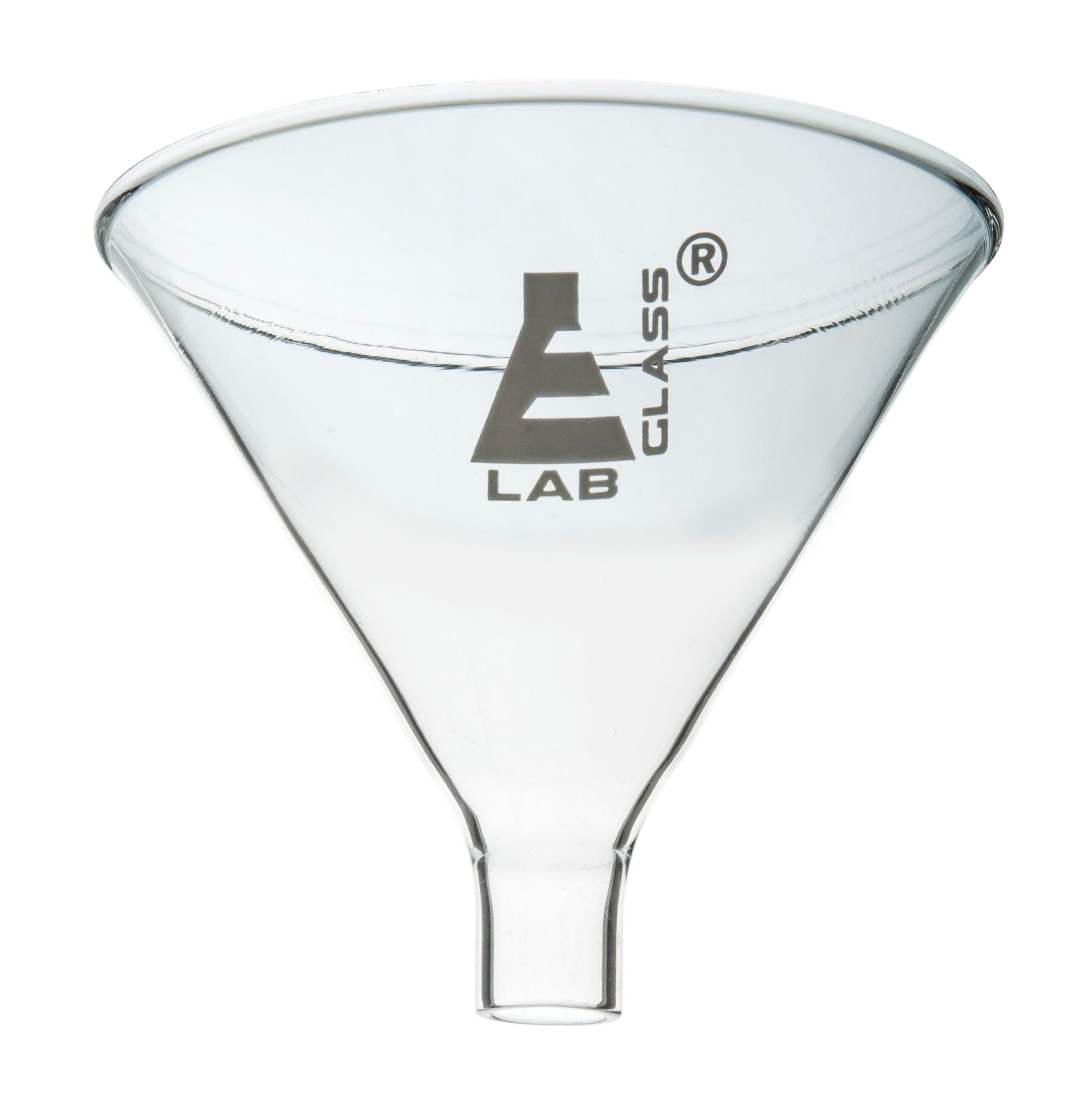 FUNNEL POWDER GLASS PLAIN 120MM