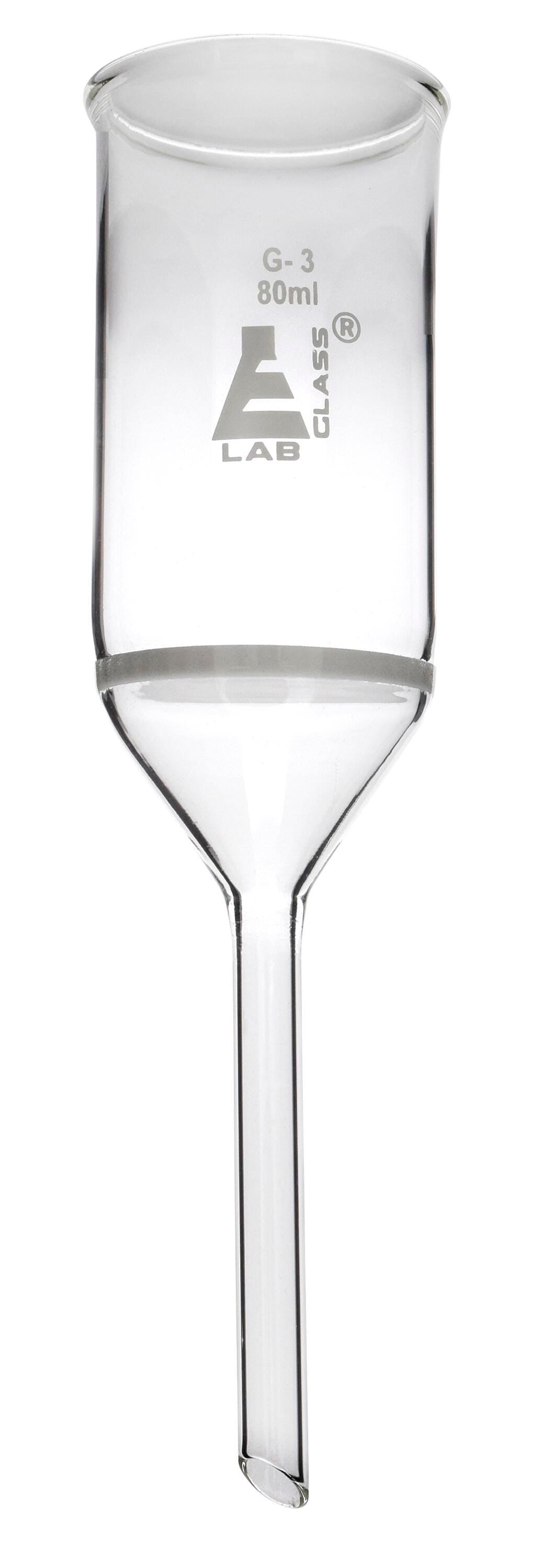 FUNNEL BUCHNER GLASS PLAIN STEM 80ML