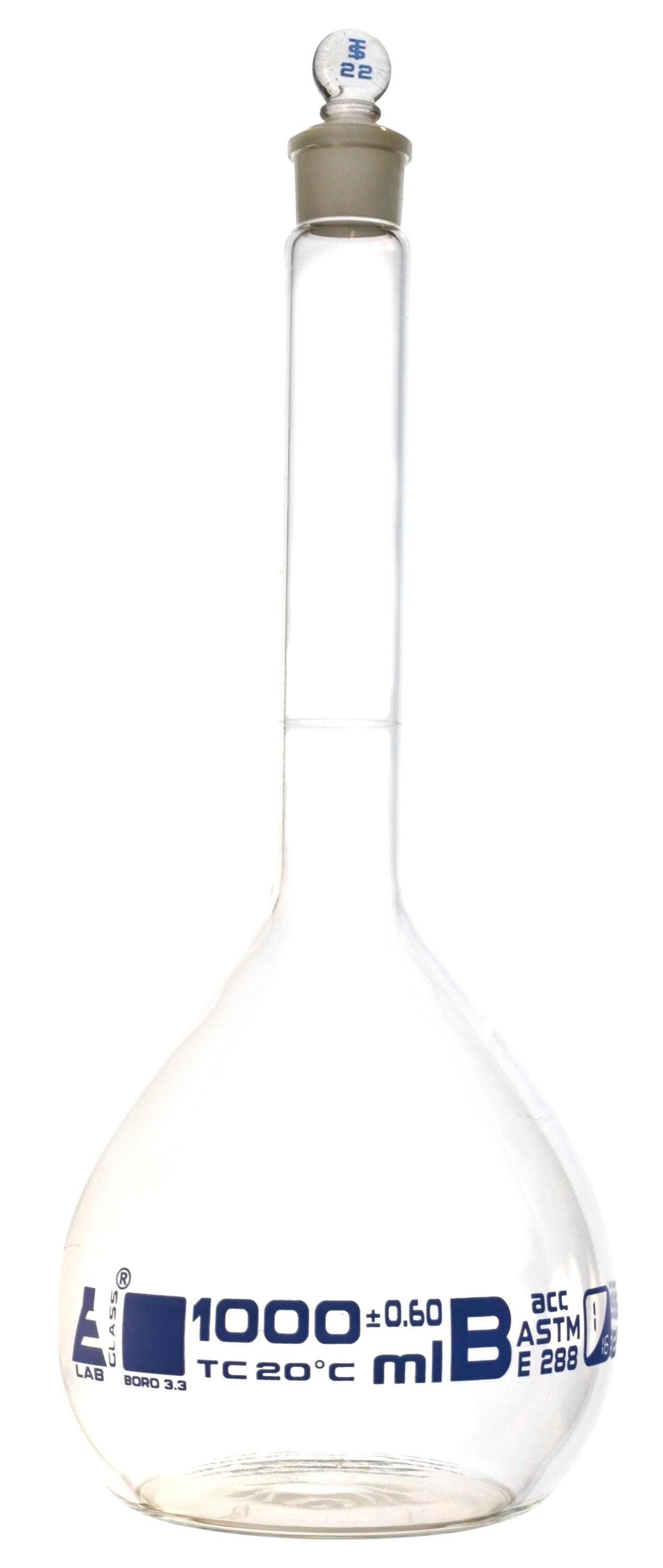 FLASK VOLUMETRIC ASTM CLASS B 1000ML