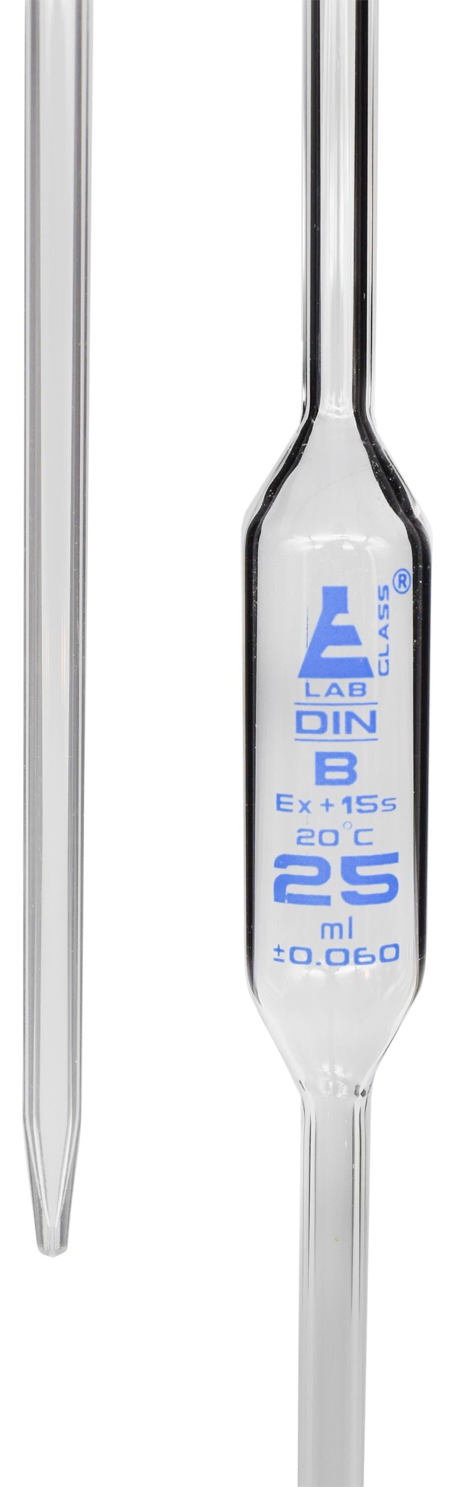 PIPETTE BULB FORM GLASS CLASS B 25ML