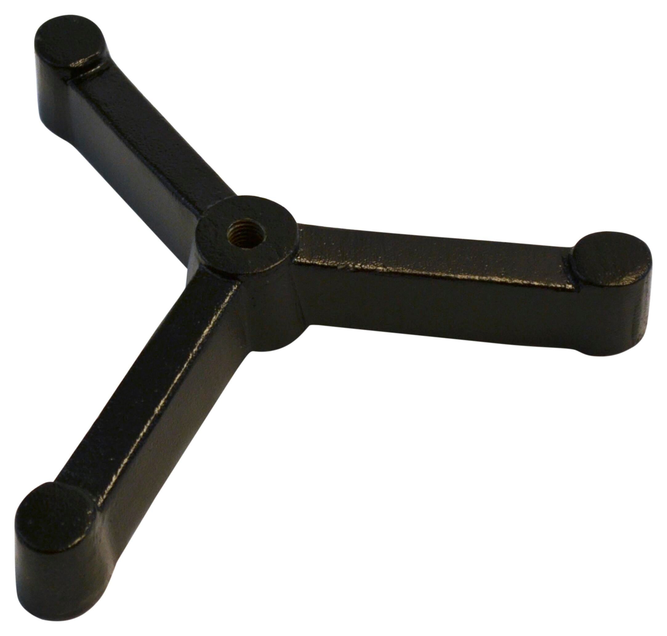 BASE CAST IRON TRIANGULAR 100MM RADIUS