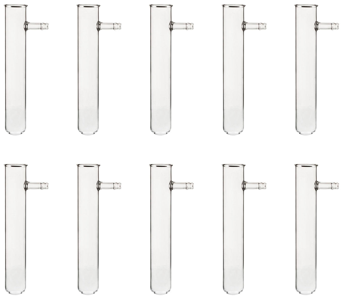 TUBE TEST W/ SIDE ARM 24 X 150MM 10 PK