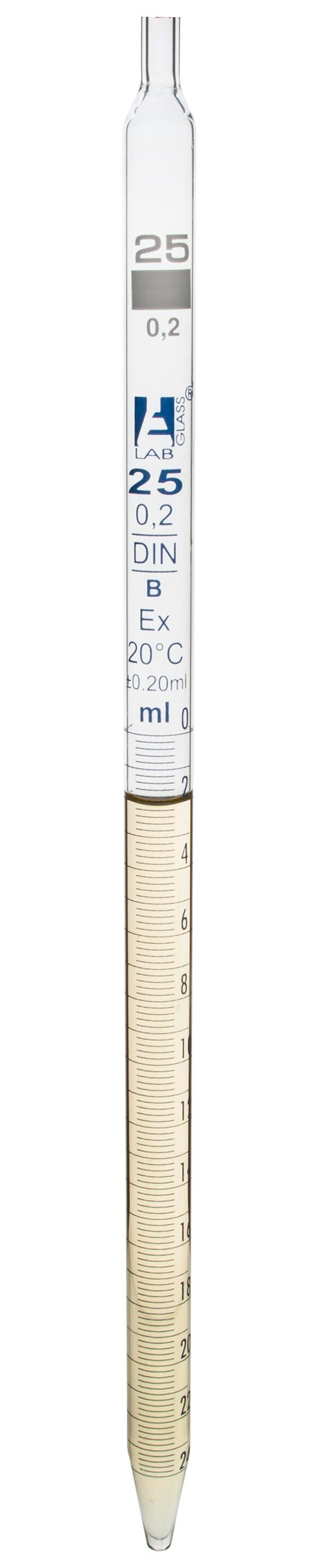 PIPETTE SEROLOGICAL GLASS CLASS B 25ML