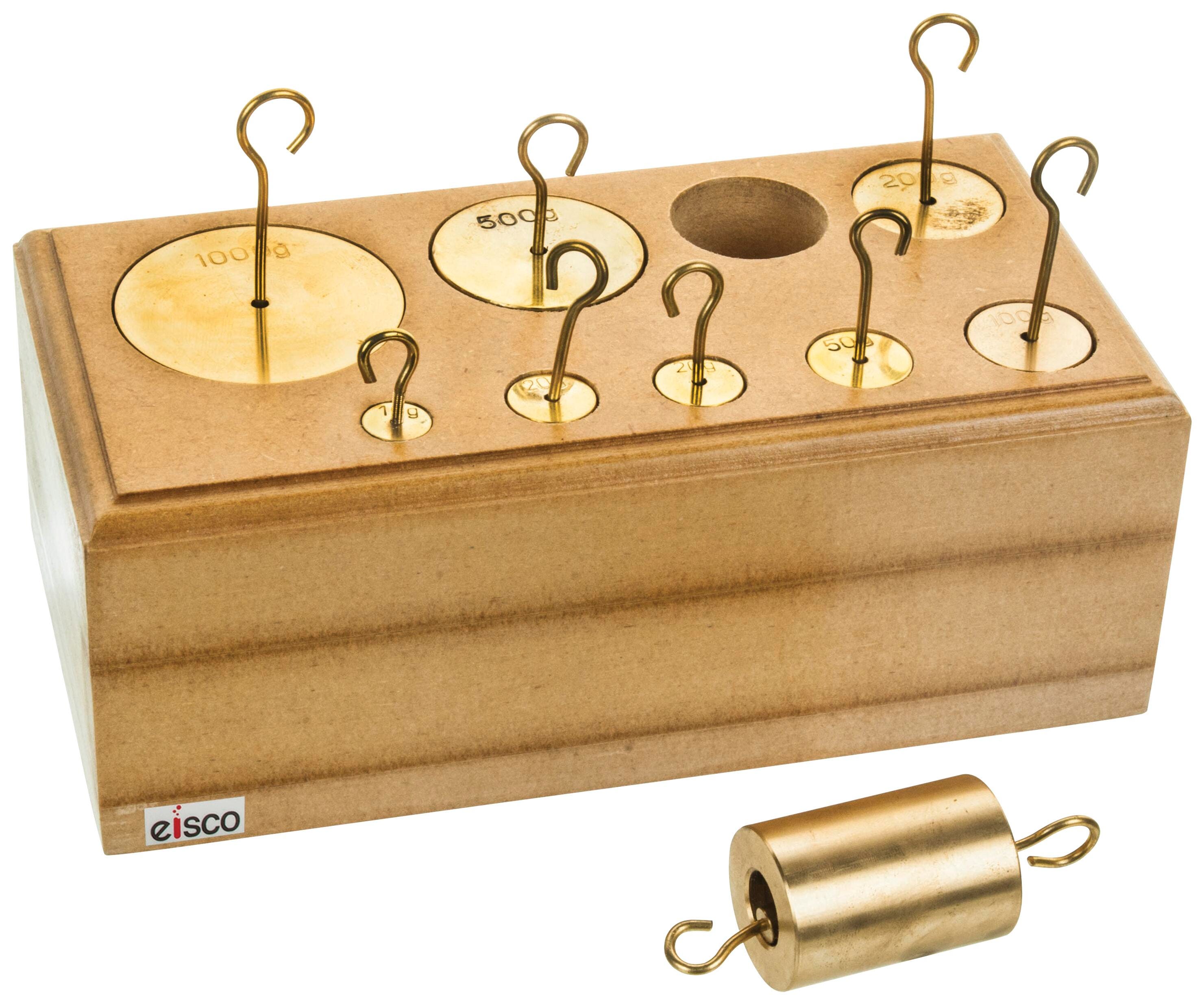 SET HOOKED WEIGHTS BRASS SET OF 9