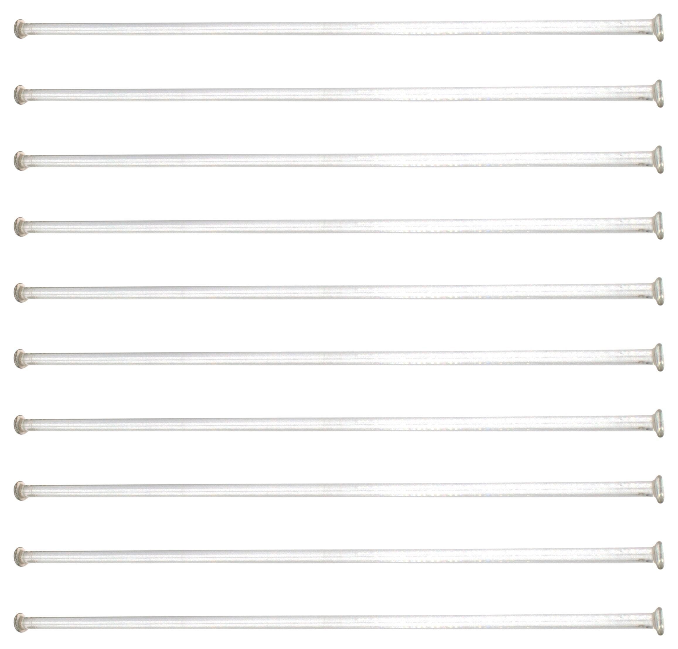 RODS GLASS STIR BUTTON ENDS 30CM 10 PK