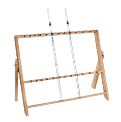 STAND PIPETTE WOODEN FOR 10 PIPETTES