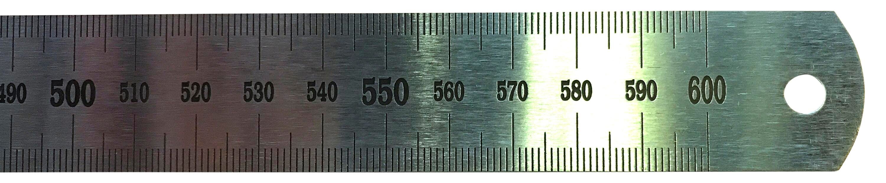 RULER STAINLESS STEEL 60CM
