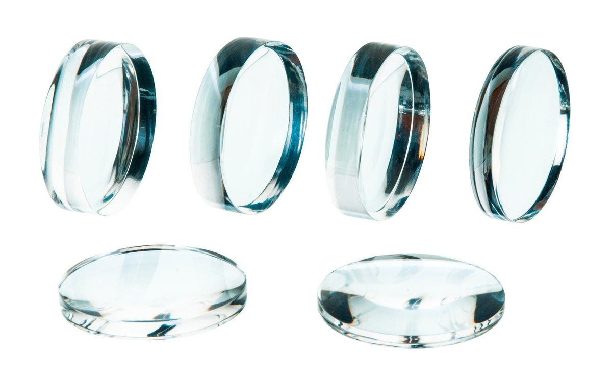 SET ACRYLIC LENSES 38MM DIAMETER