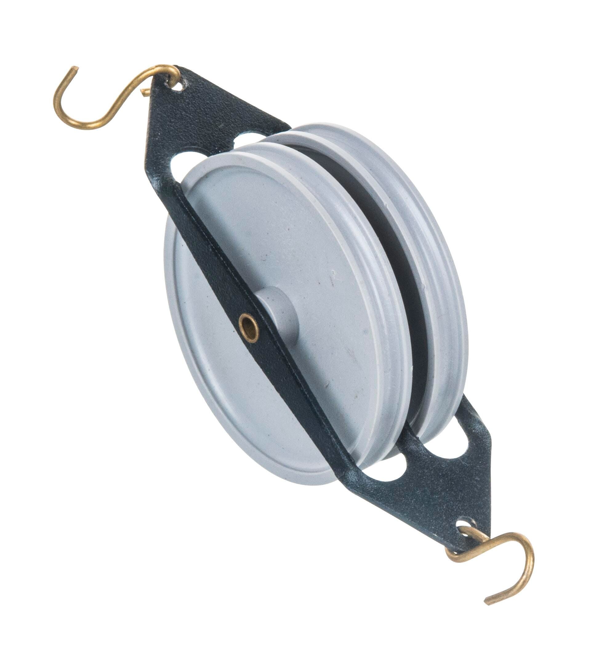 PULLEY PLASTIC DOUBLE PARALLEL 50MM DIA