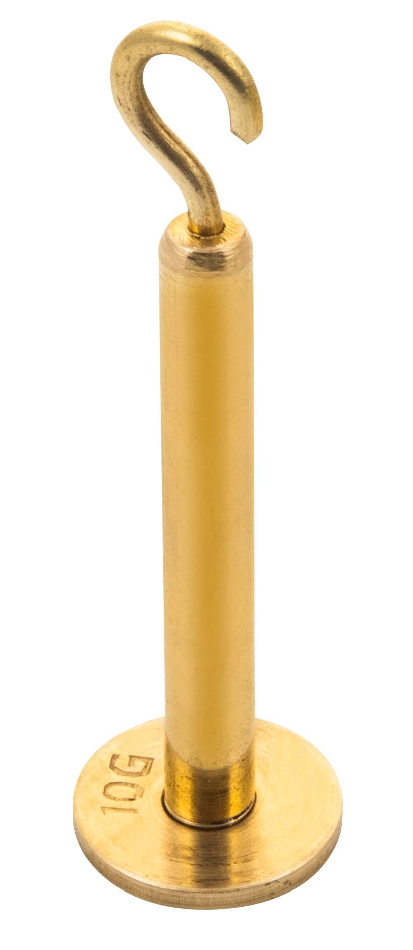 HANGER MASS WITH TOP HOOK BRASS 10G