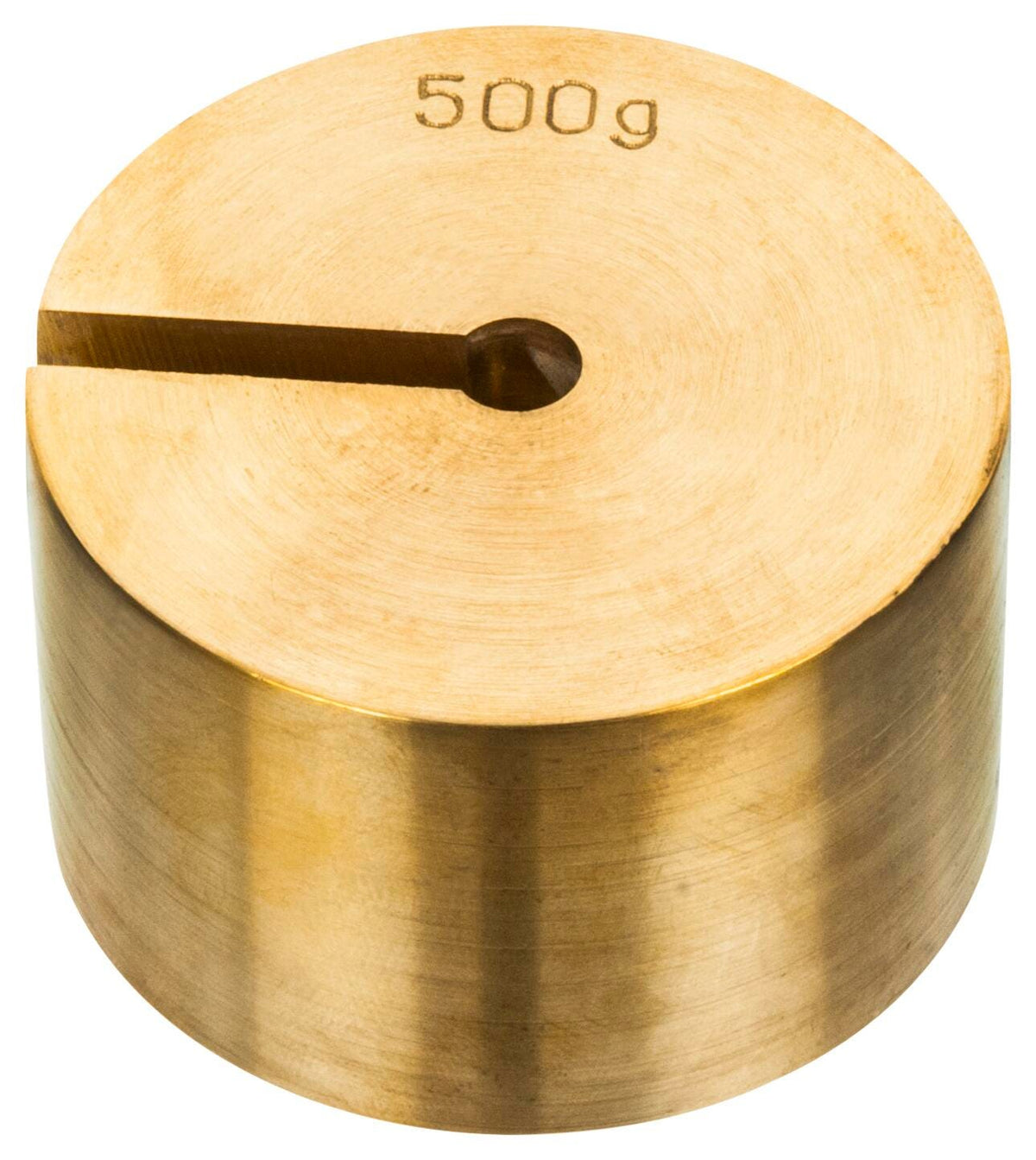 WEIGHT SLOTTED BRASS 500G