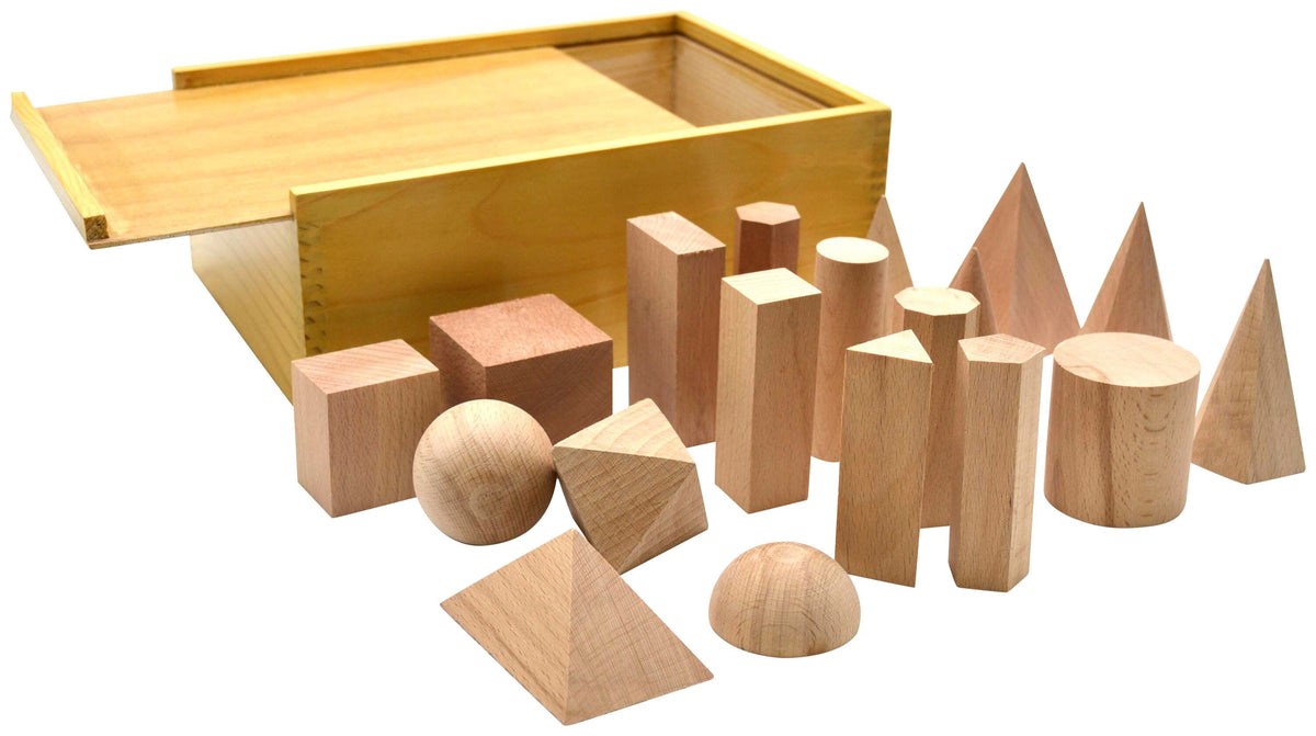 SHAPES WOODEN GEOMETRIC SET OF 19