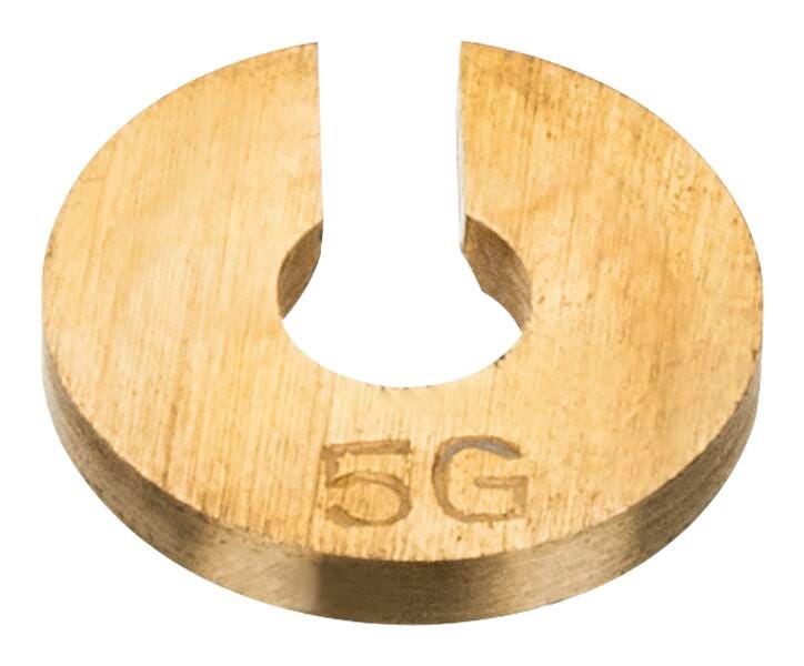WEIGHT SLOTTED BRASS 5G