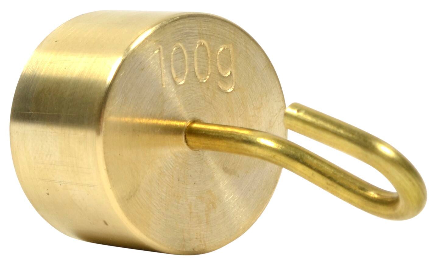 WEIGHT INDIVIDUAL HOOKED BRASS 100G