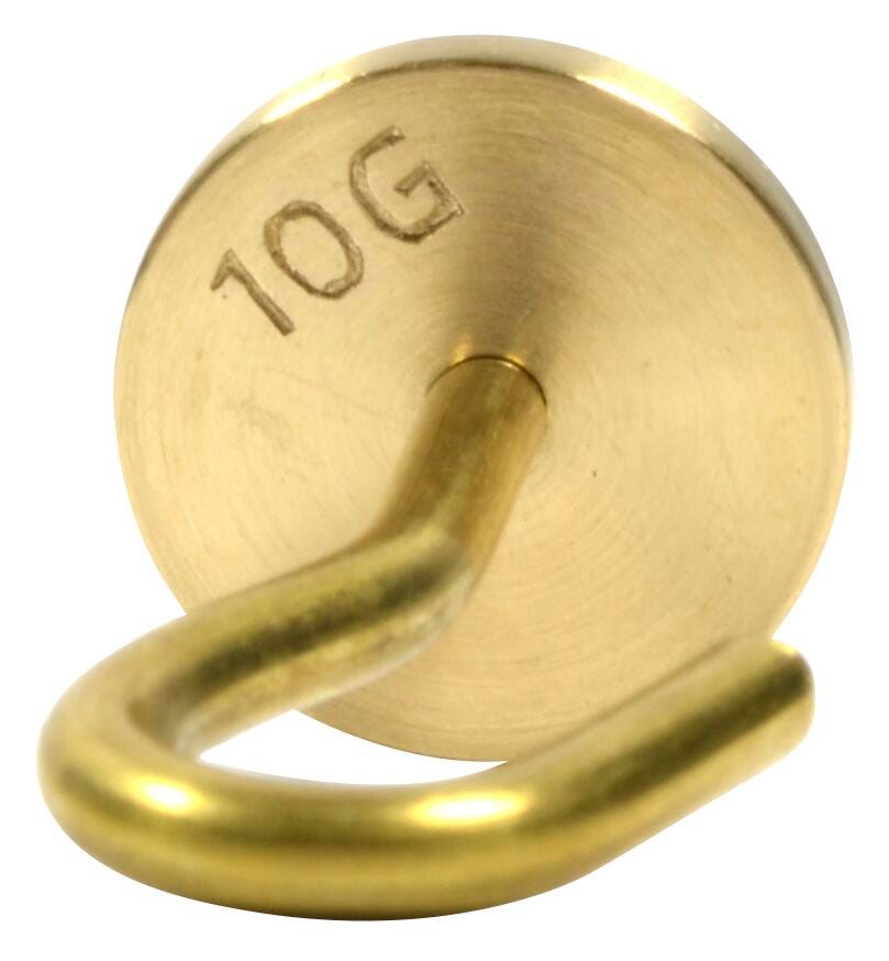 WEIGHT INDIVIDUAL HOOKED BRASS 10G