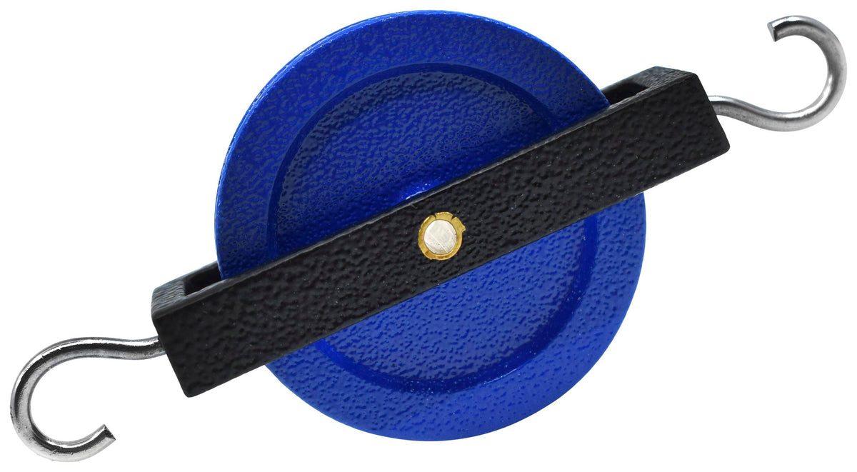 PULLEY SINGLE 2 HOOK METAL FRAME