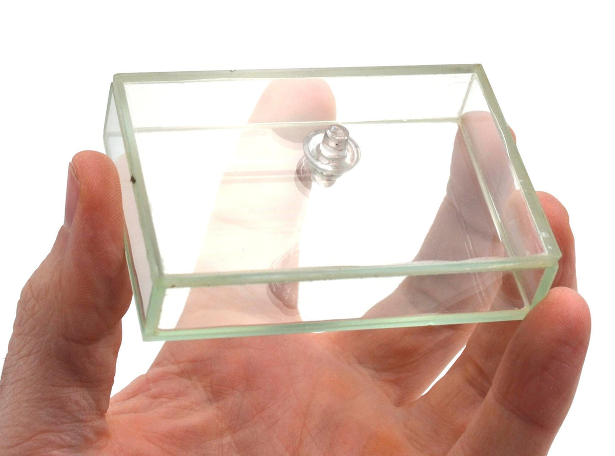 BOX RECTANGULAR HOLLOW GLASS W/ PLUG