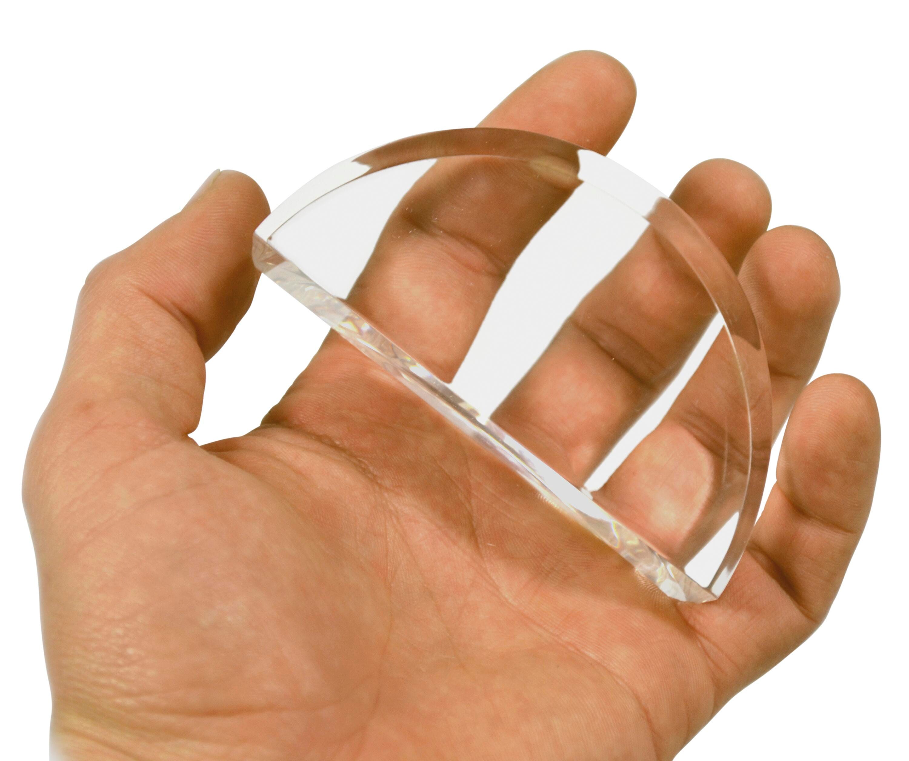 BLOCK ACRYLIC SEMICIRCULAR 25MM