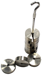 SET SS MASS AND HANGER 1000G CAPACITY