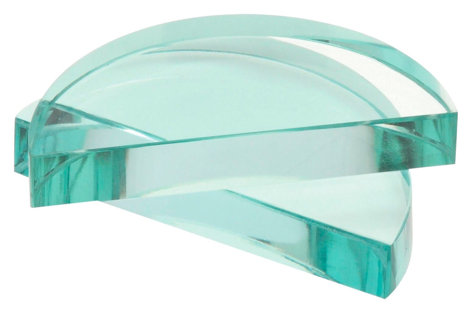BLOCK GLASS SEMICIRCULAR 90 X 16MM