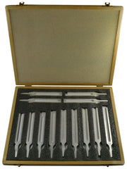 SET ALUMINUM TUNING FORKS WOODEN CASE