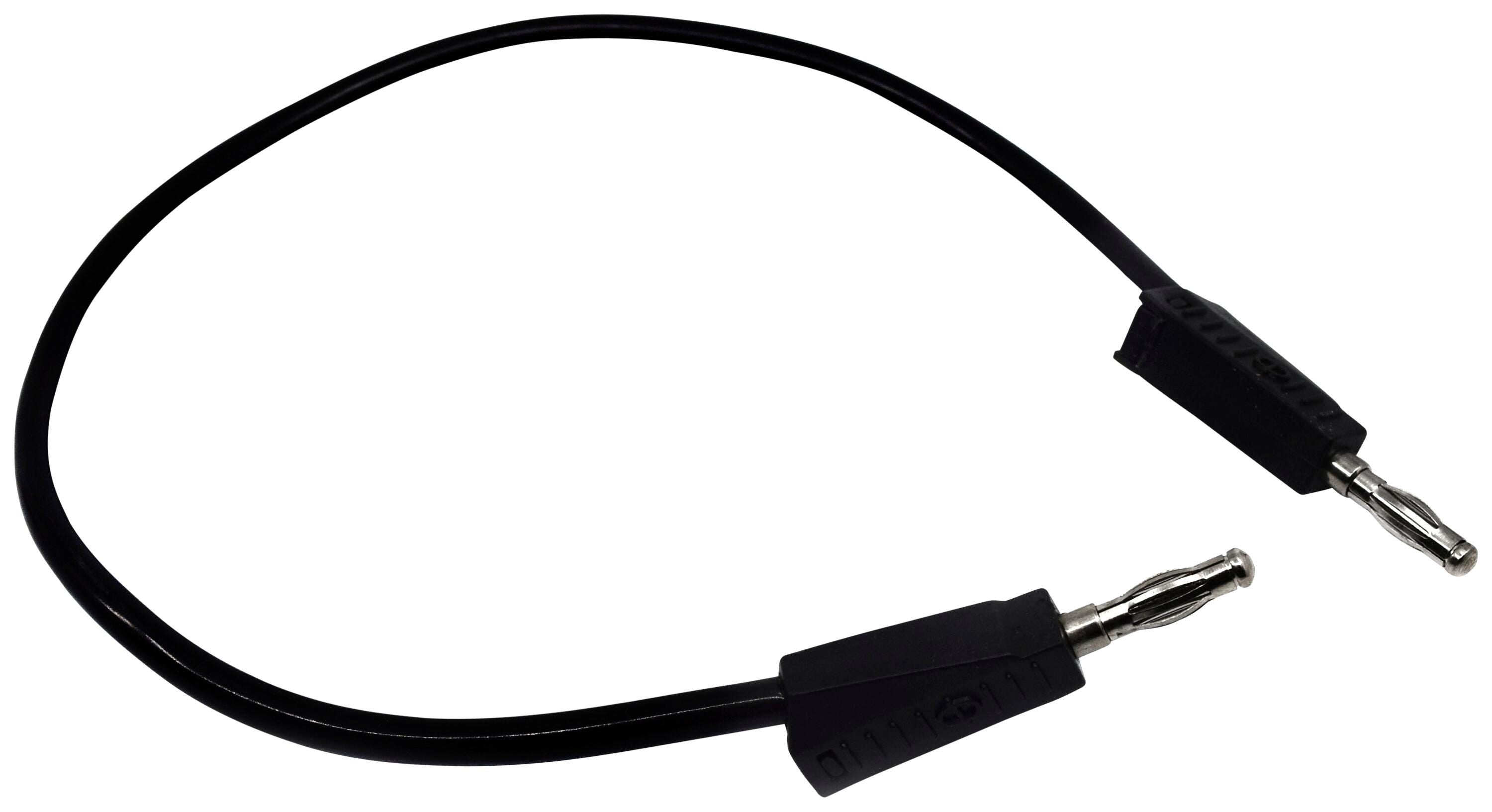 LEADS W/ STACKABLE PLUGS 300MM BLACK