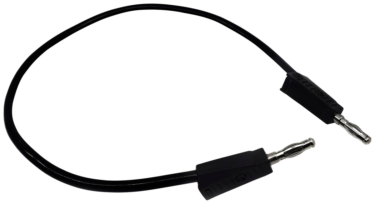 LEADS W/ STACKABLE PLUGS 300MM BLACK
