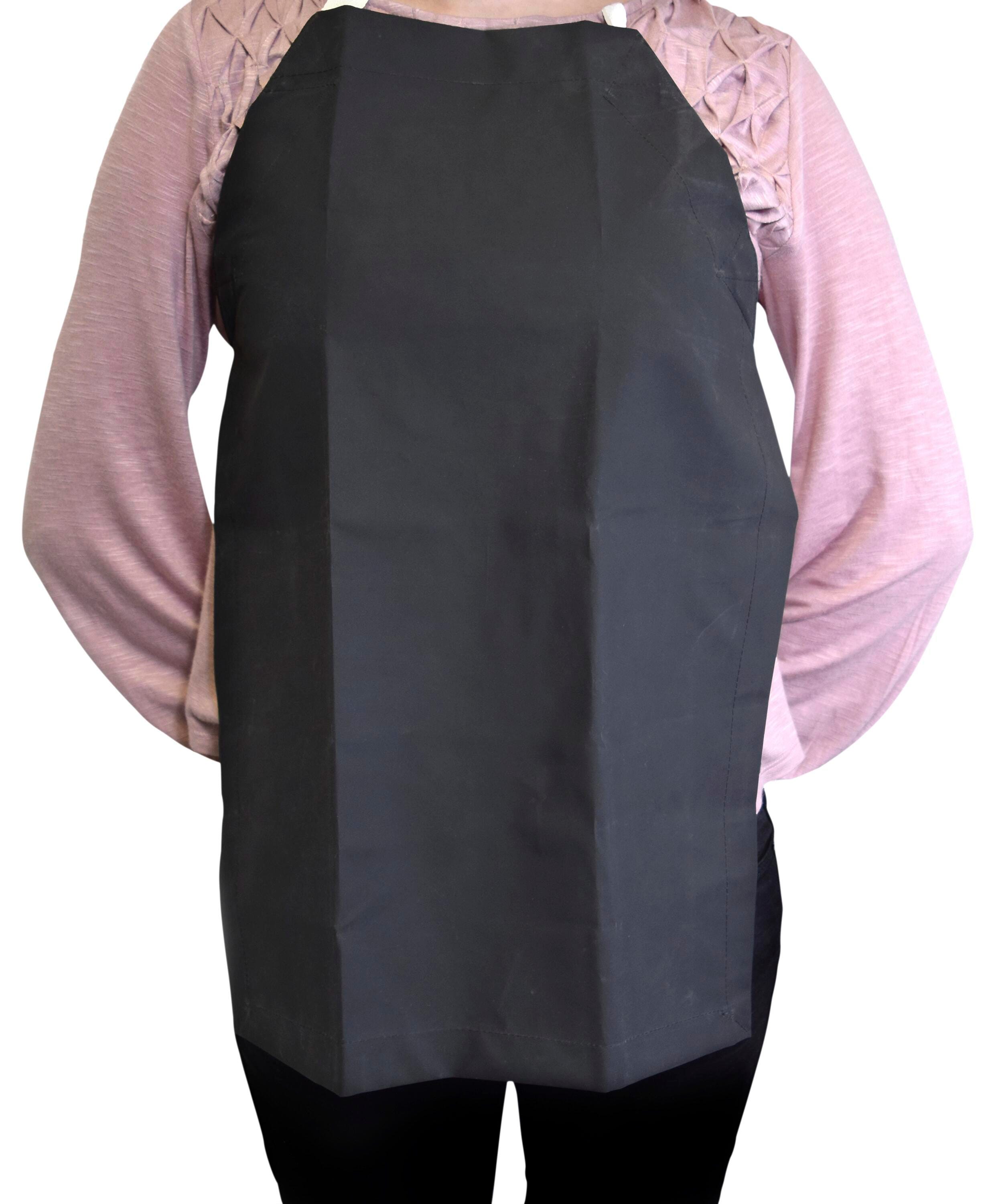 APRON BLACK RUBBER COATED CLOTH XS