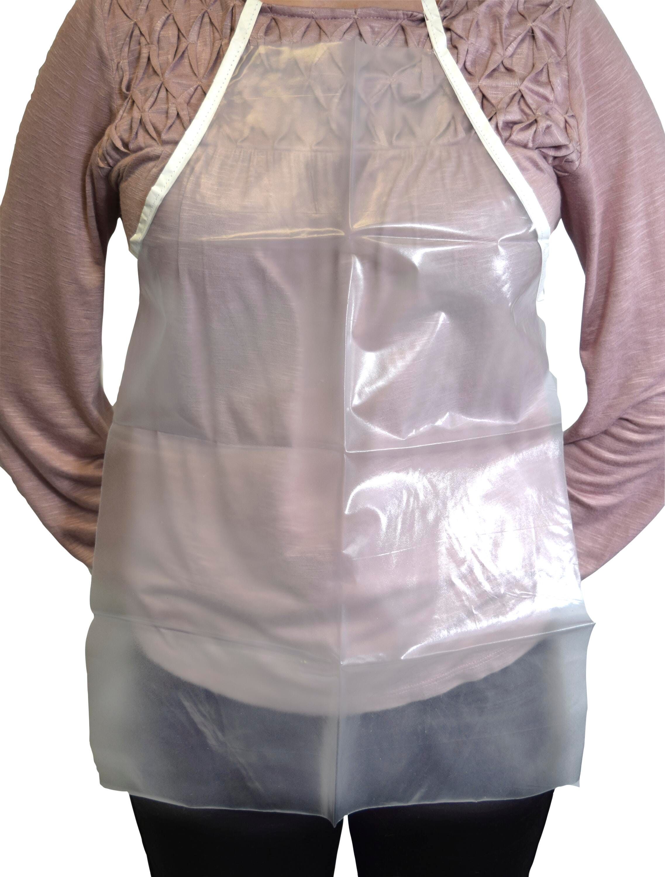 APRON CLEAR VINYL BIB EXTRA SMALL