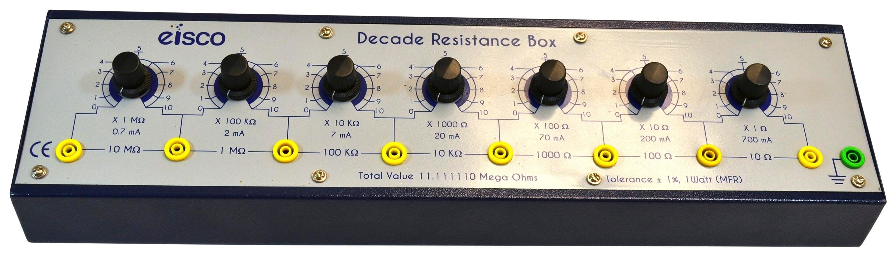 BOX 7 DECADE RESISTANCE