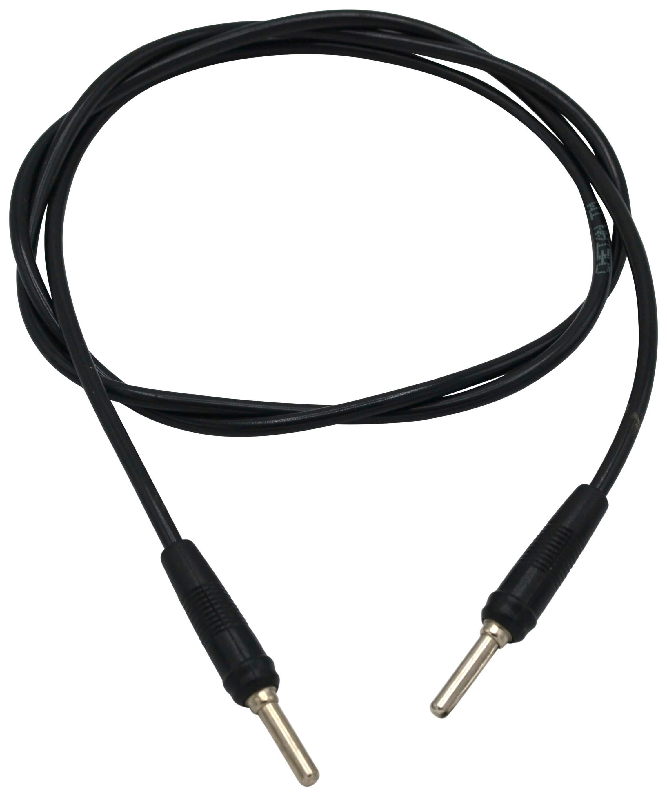 LEADS W/ 4MM PLUGS 1000MM BLACK