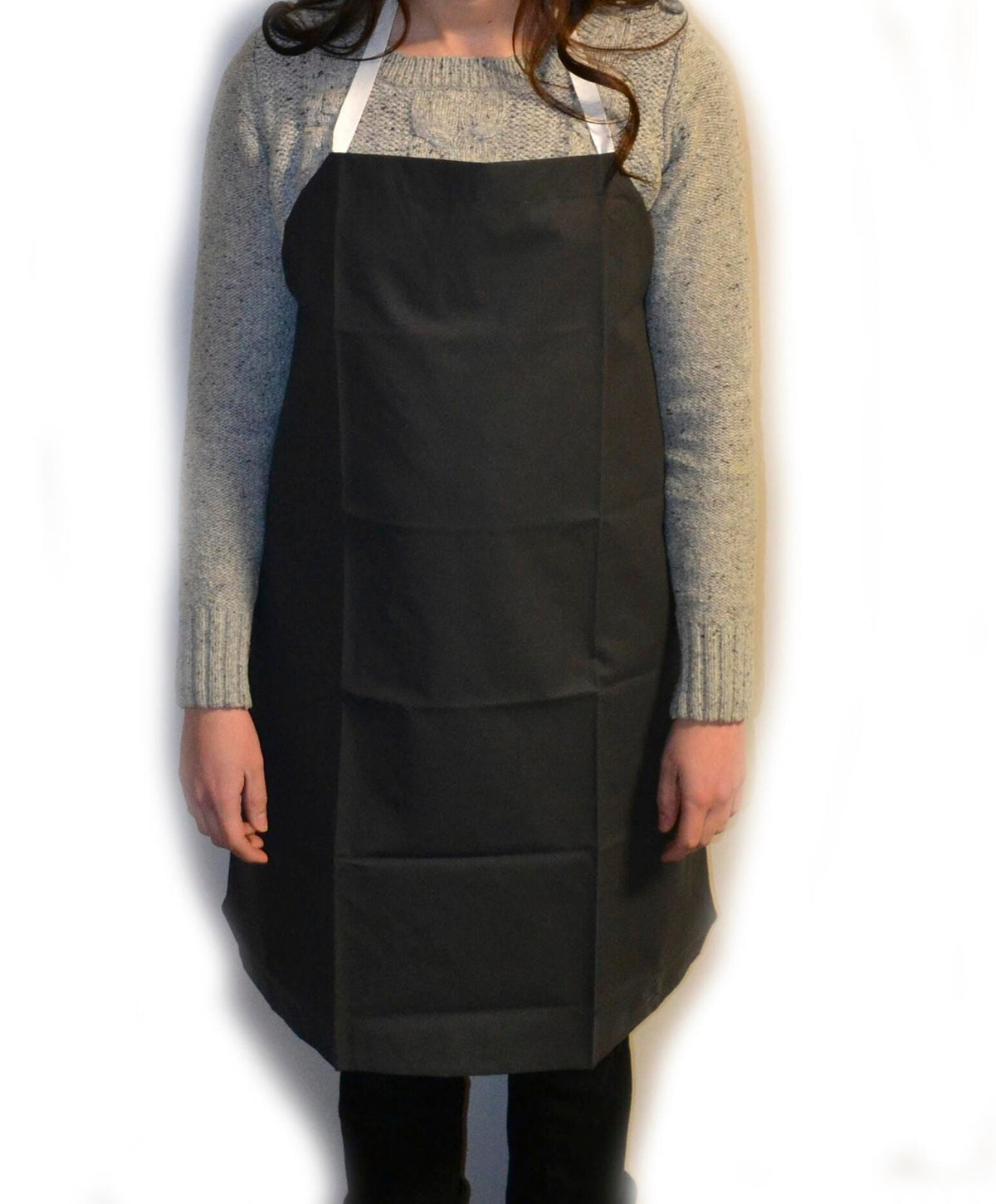 APRON BLACK RUBBER COATED CLOTH SMALL