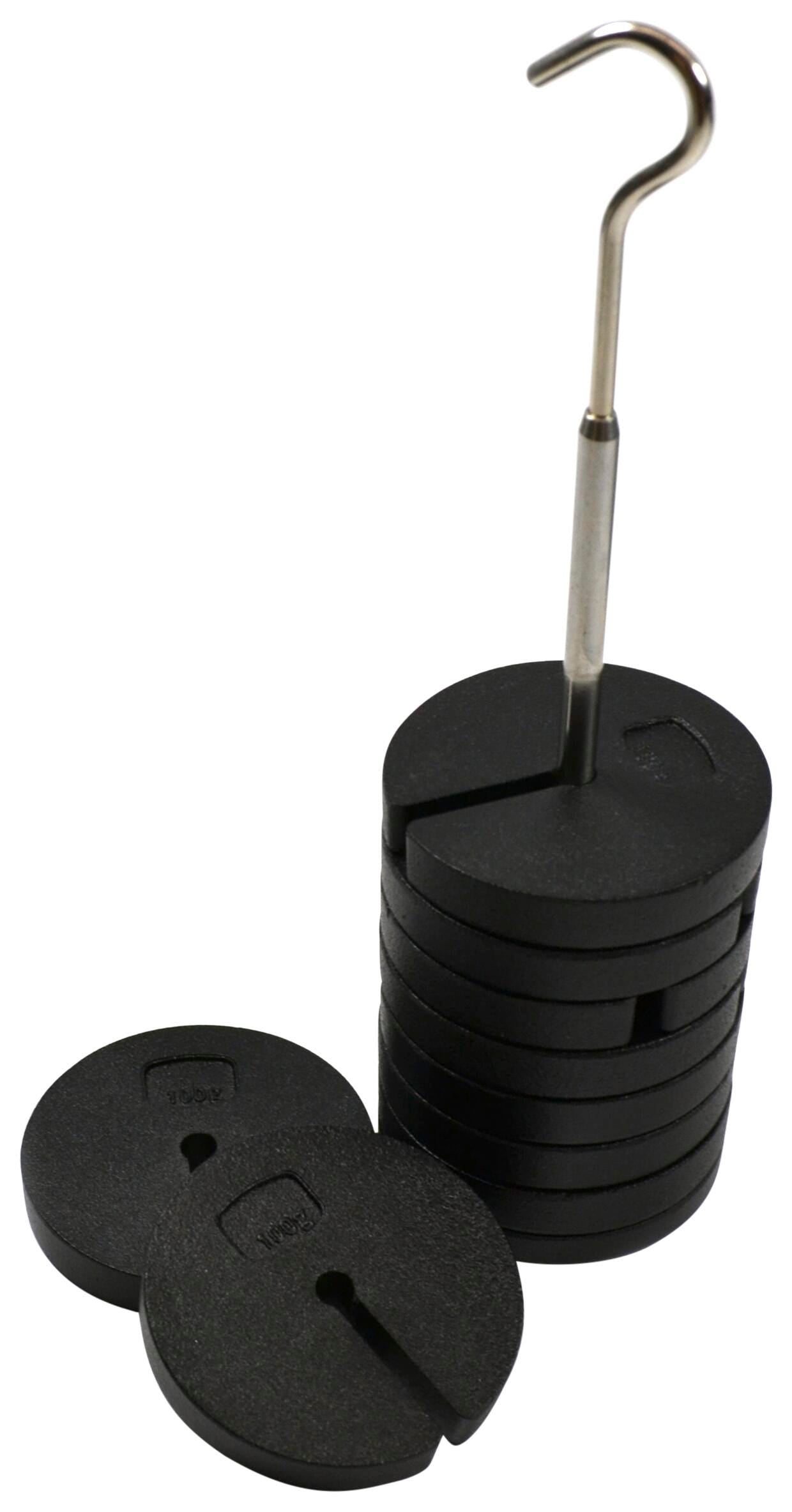 SET SLOTTED MASSES ZINC 1KG CAPACITY