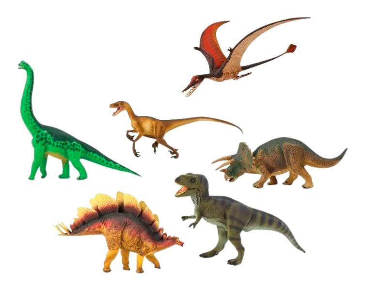 DINOSAUR ANIMALS - SET OF 6