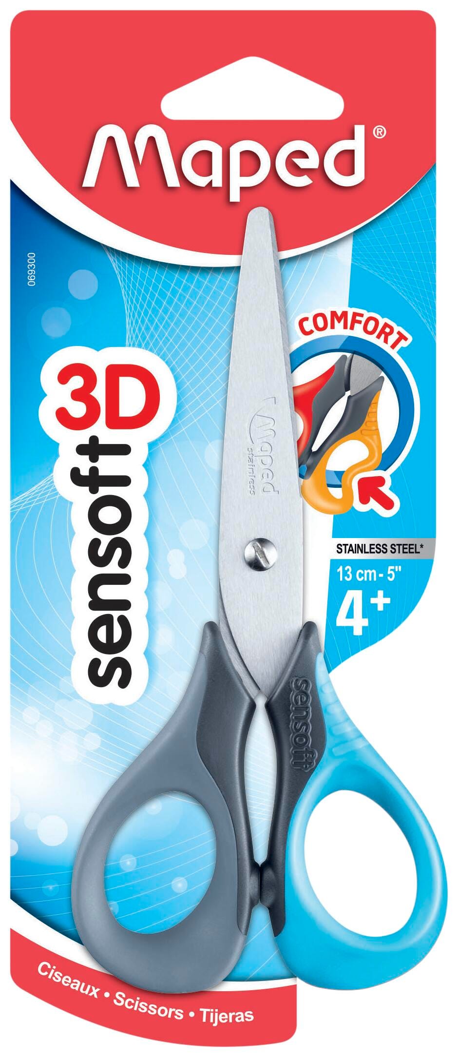 SCISSORS MAPED 3D SENSOFT RIGHT BLUNT 5 IN