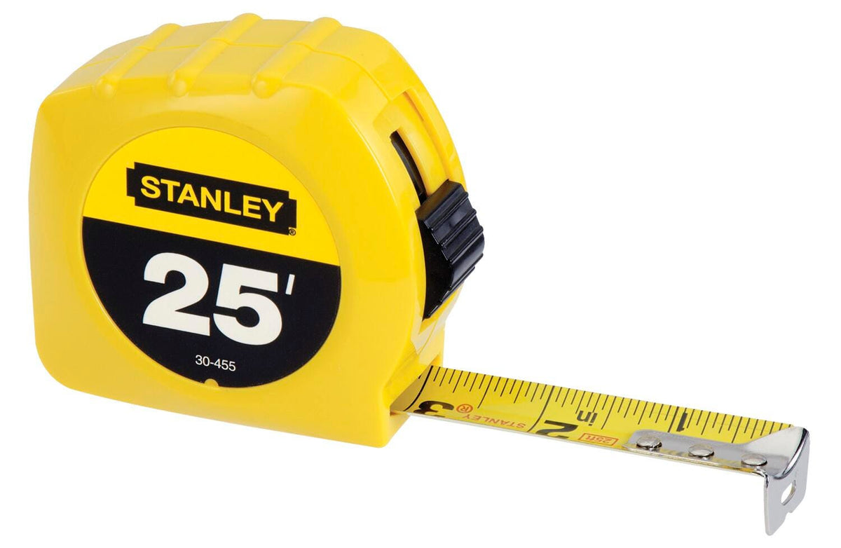 TAPE MEASURE STANLEY 1INX25FT YELLOW EACH