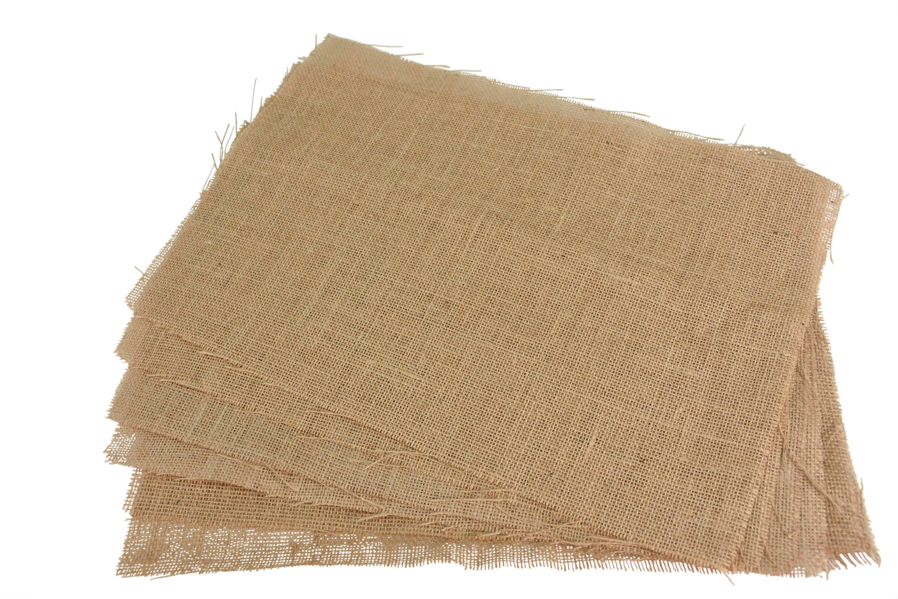 BURLAP DECORATOR 12 X 18 IN NATURAL PK OF 6