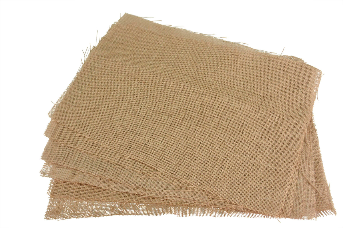 BURLAP DECORATOR 12 X 18 IN NATURAL PK OF 6