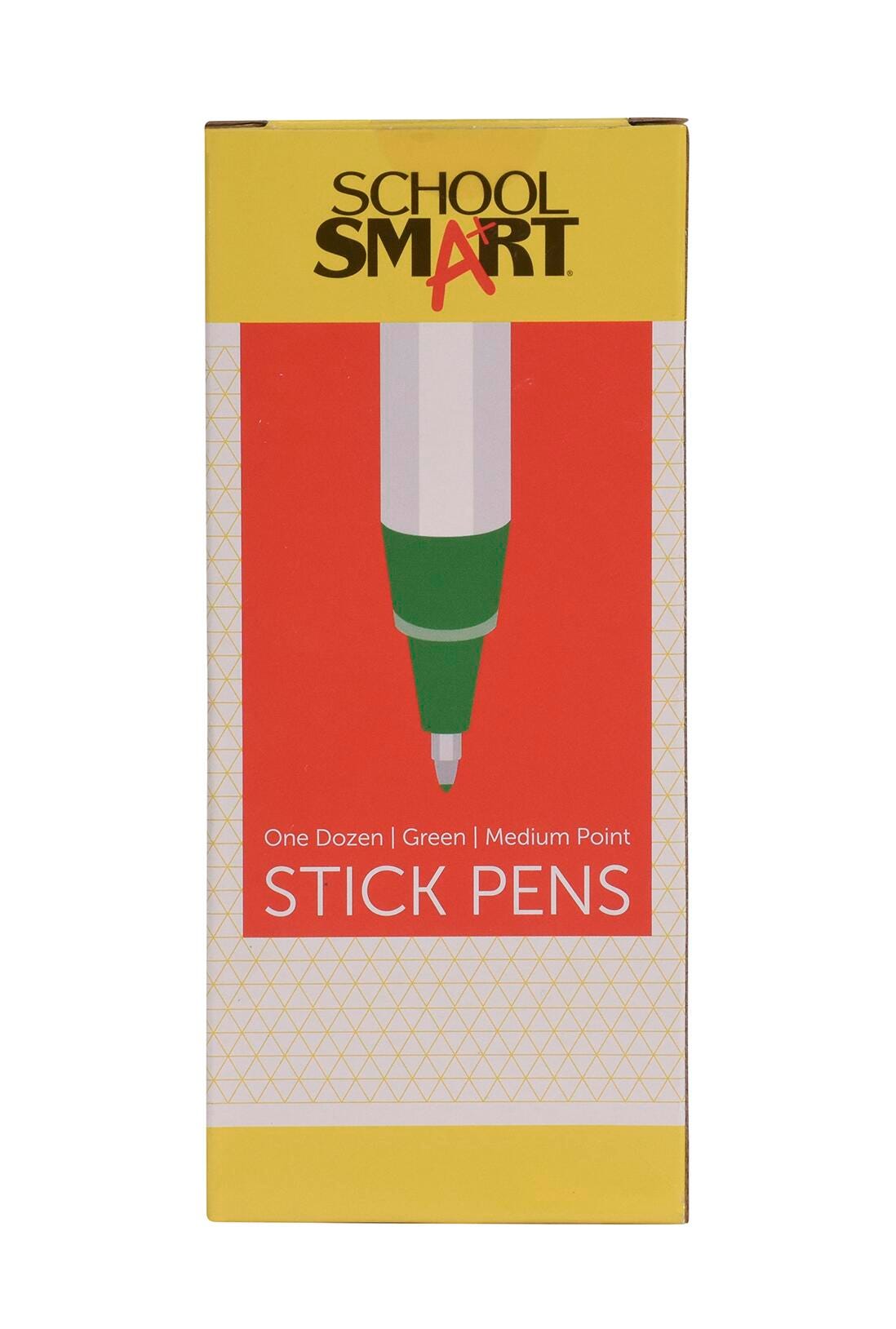 PEN MED BALLPOINT GREEN SCHOOL SMART PACK OF 12