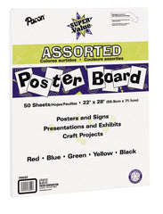 BOARD POSTER SUPER VALUE ASST 22X28 IN PK OF 50