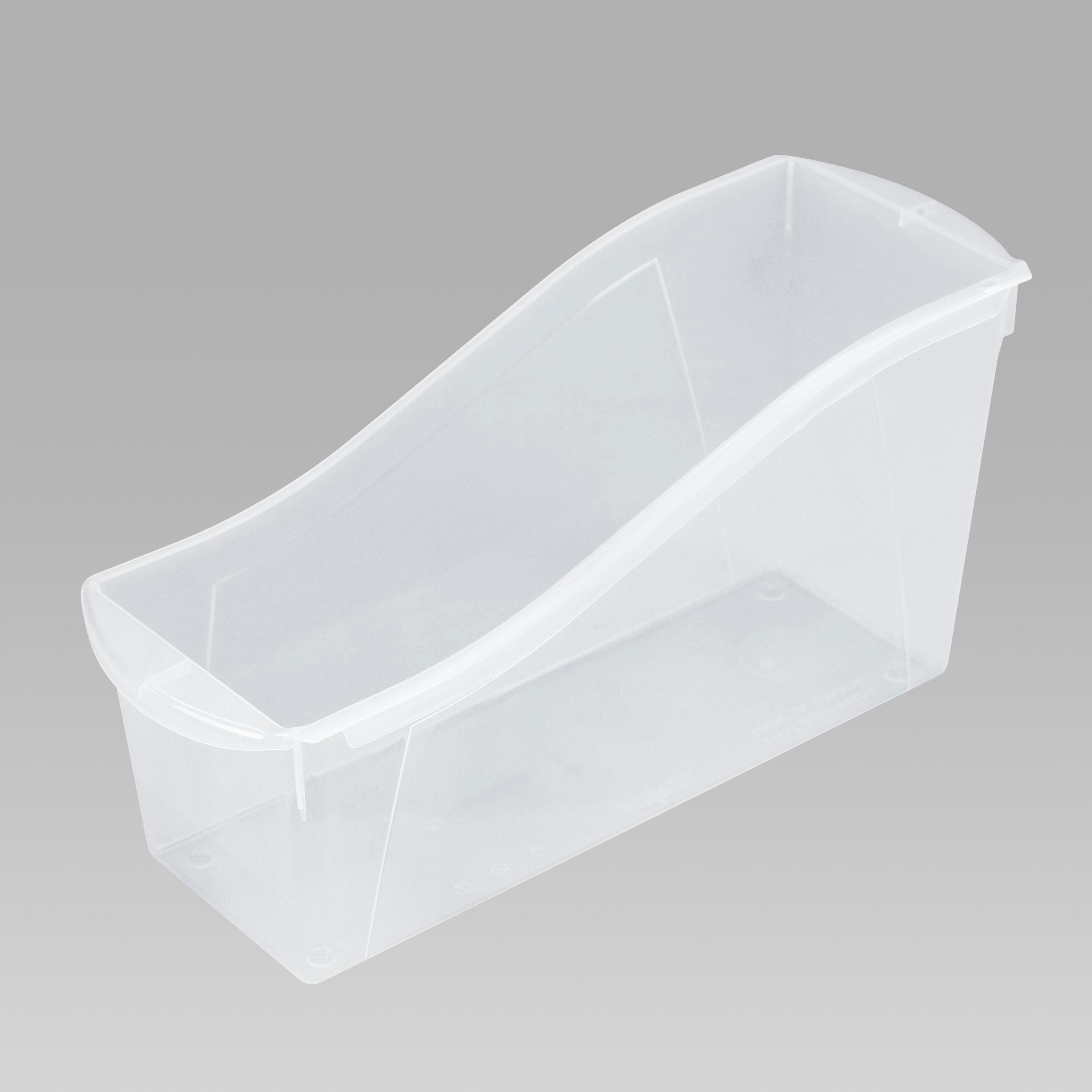 BOOK BINS INTERLOCKING LARGE TRANSLUCENT EACH
