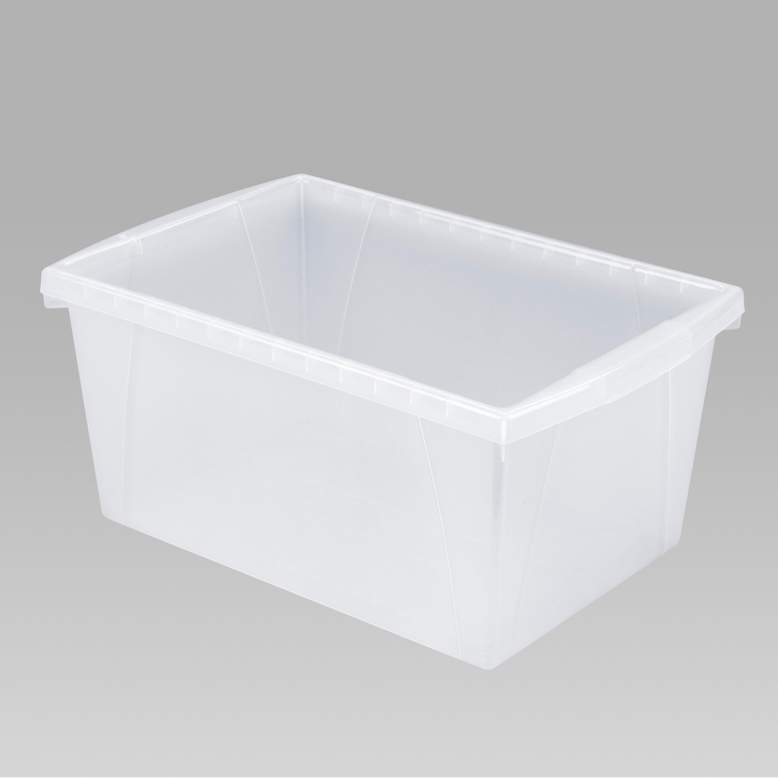 STORAGE BINS 5.5 GALLON MEDIUM TRANSLUCENT