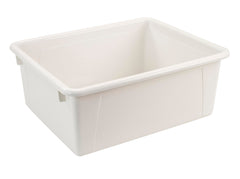 SCHOOL SMART DEEP STORAGE BIN - 10-3/4 X 13-3/8 X 5-1/4  - WHITE - EACH