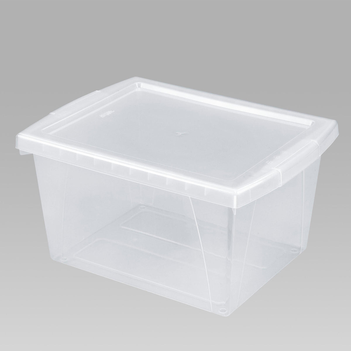 STORAGE BIN 4 GAL WITH COVER TRANSLUCENT EACH