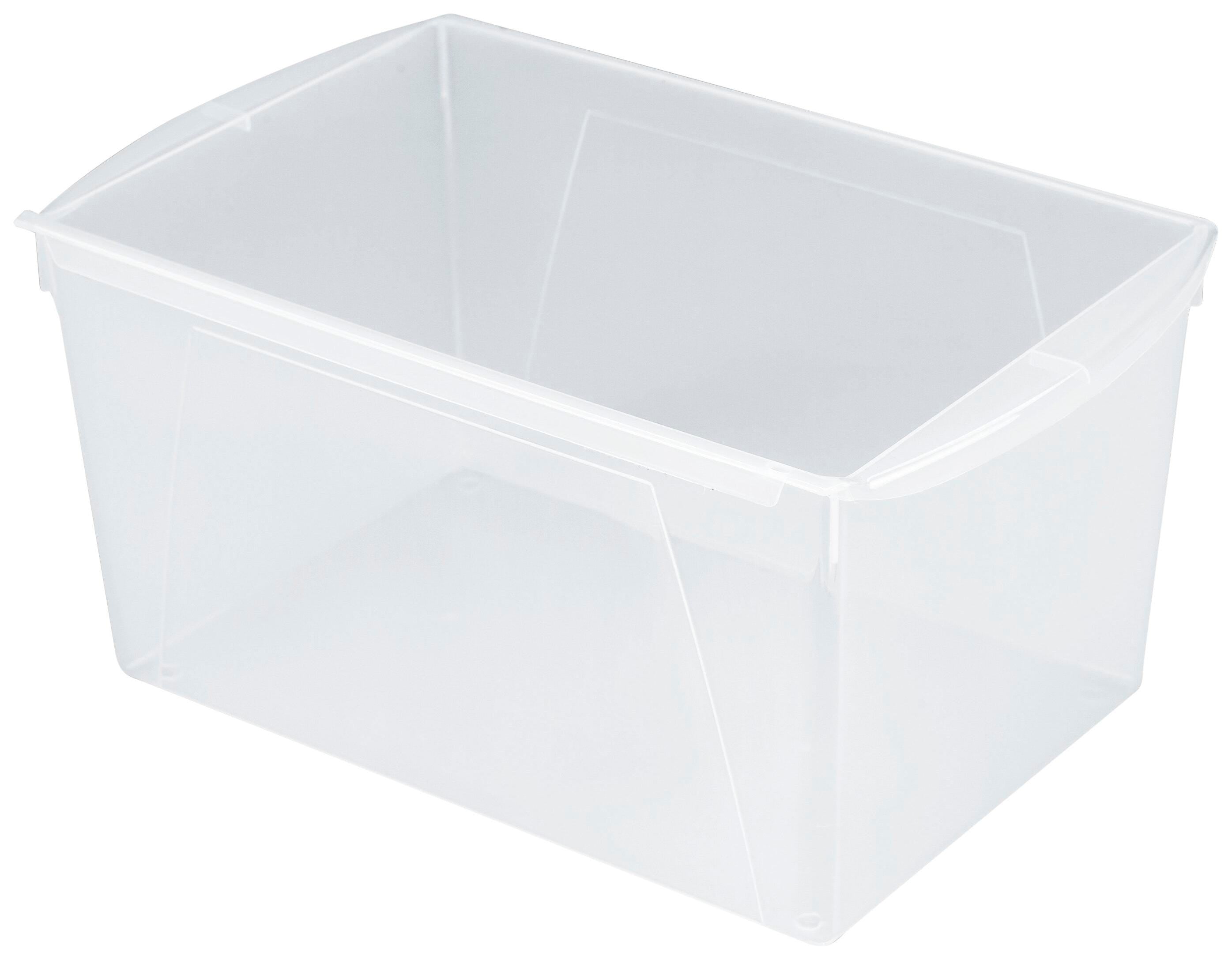 BOOK BINS INTERLOCKING DOUBLE WIDE TRANSLUCENT EACH