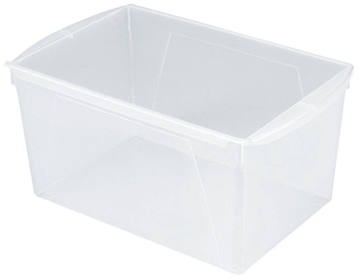 BOOK BINS INTERLOCKING DOUBLE WIDE TRANSLUCENT EACH